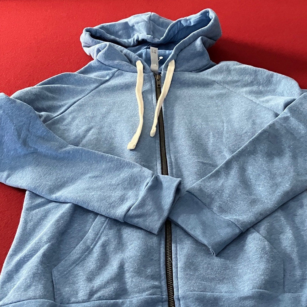 Next Level Apparel Woman’s Blue Hoodie Jacket